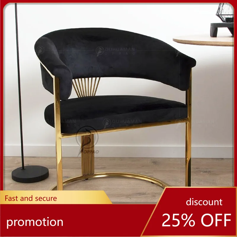 

YFY Stainless Steel Dining Home Nordic Light Luxury Creative Model Room Reception Simple Tea Host