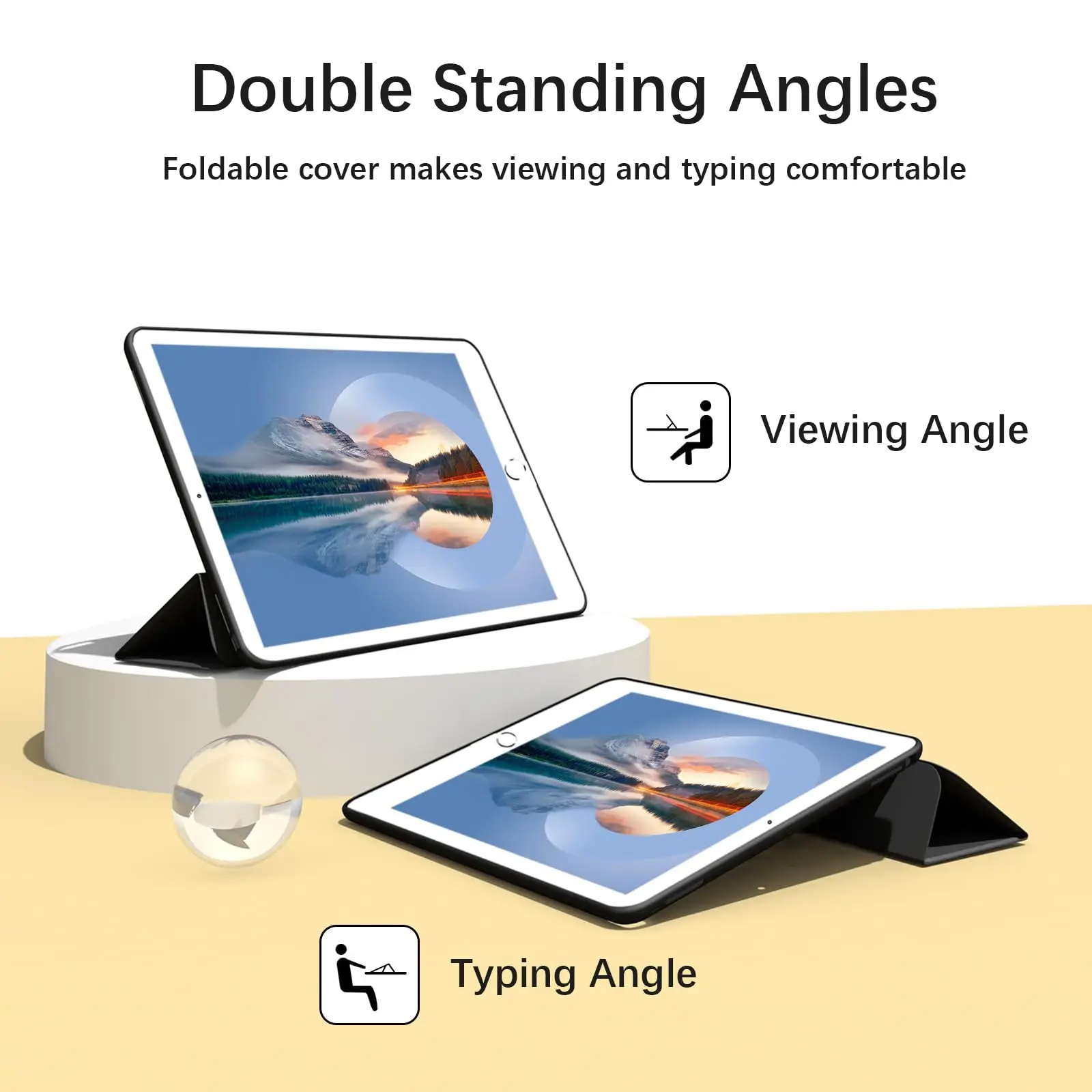 For iPad 10.2 2019 2020 2021 7th 8th 9th Generation Magnetic Flip Smart Cover for iPad 7 8 9 with Soft Silicone Back Shell image 5