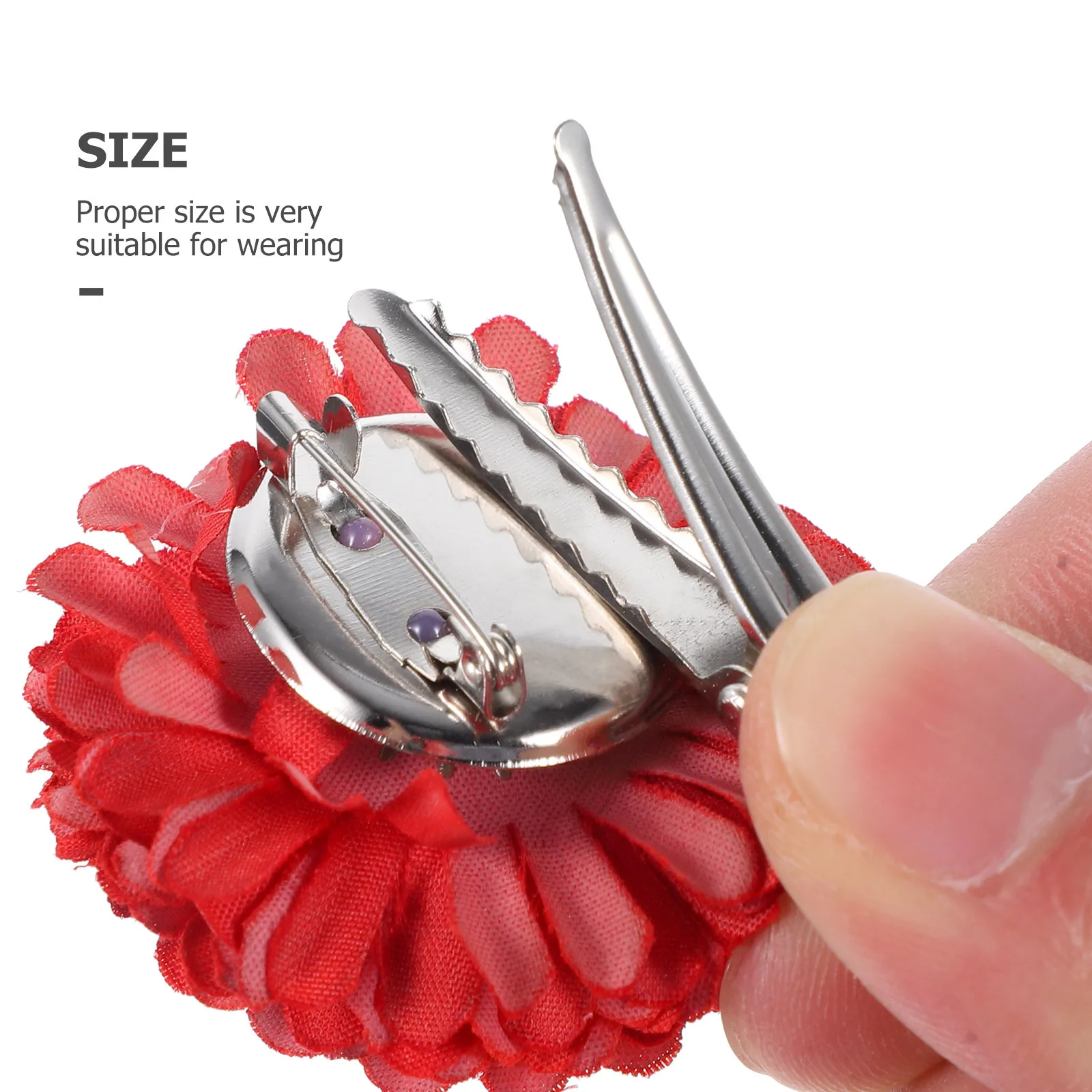 

8Pcs Flower Hair Clips for Women Floral Alligator Clips Bridal Wedding Party Brooch Accessories Elegant Small Hair Pins