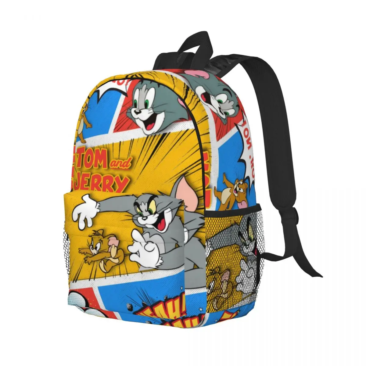 Tom und Jerry leichter 15-Zoll-Rucksack-vielseitige und stilvolle Tasche für Schule, Reisen und den täglichen Gebrauch