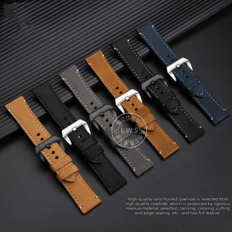 Nadaje się do Breitling pasek do zegarka Avengers Super Ocean mechaniczny Timing Vintage prawdziwa skóra zegarek akcesoria do paska 22 24m