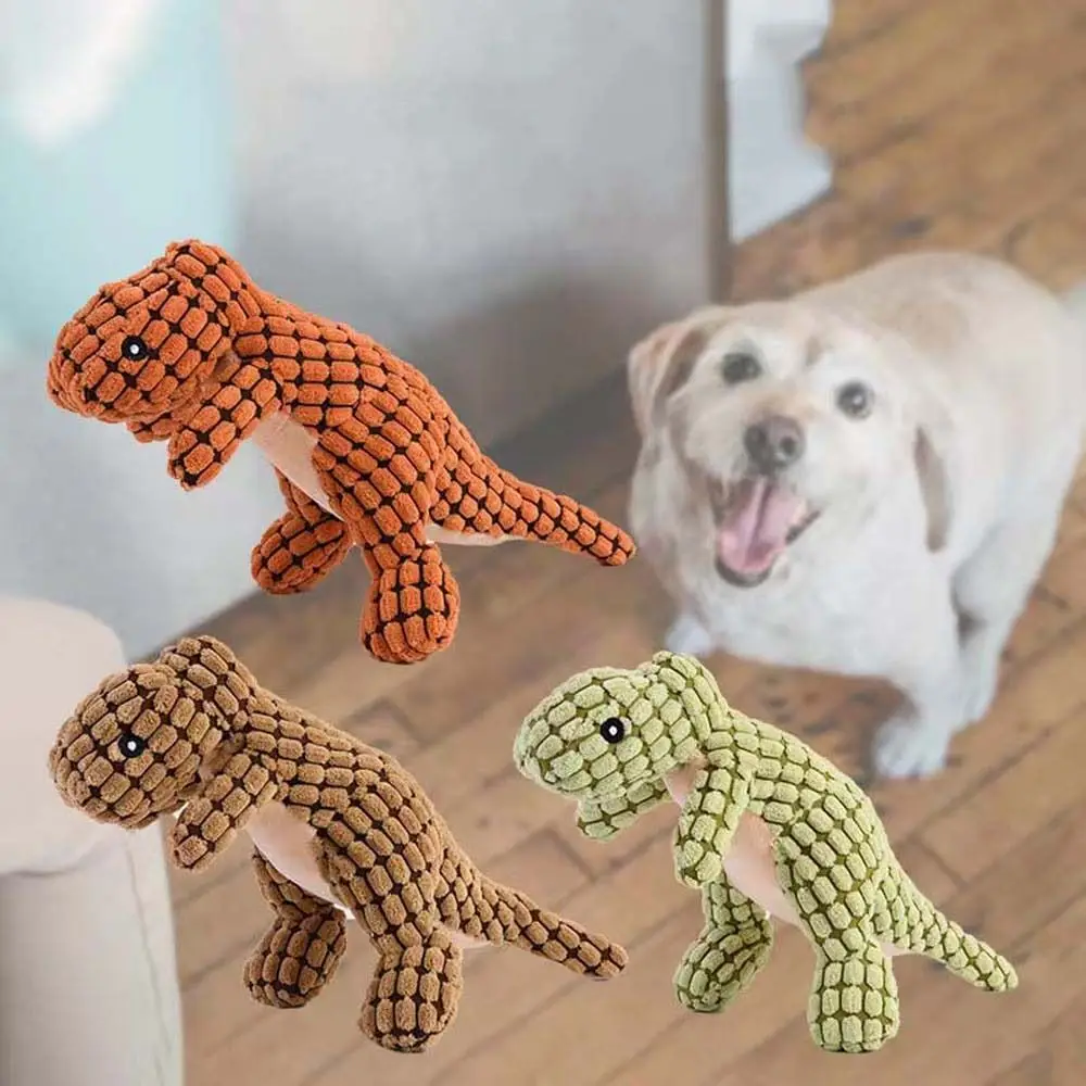 Sleep Toy Pet Sound Toy Soft Plush Home Decoration Pet Supplies Dinosaur Plush Doll Pet Plush Toy Chew Squeak Toy Dog Chew Toys