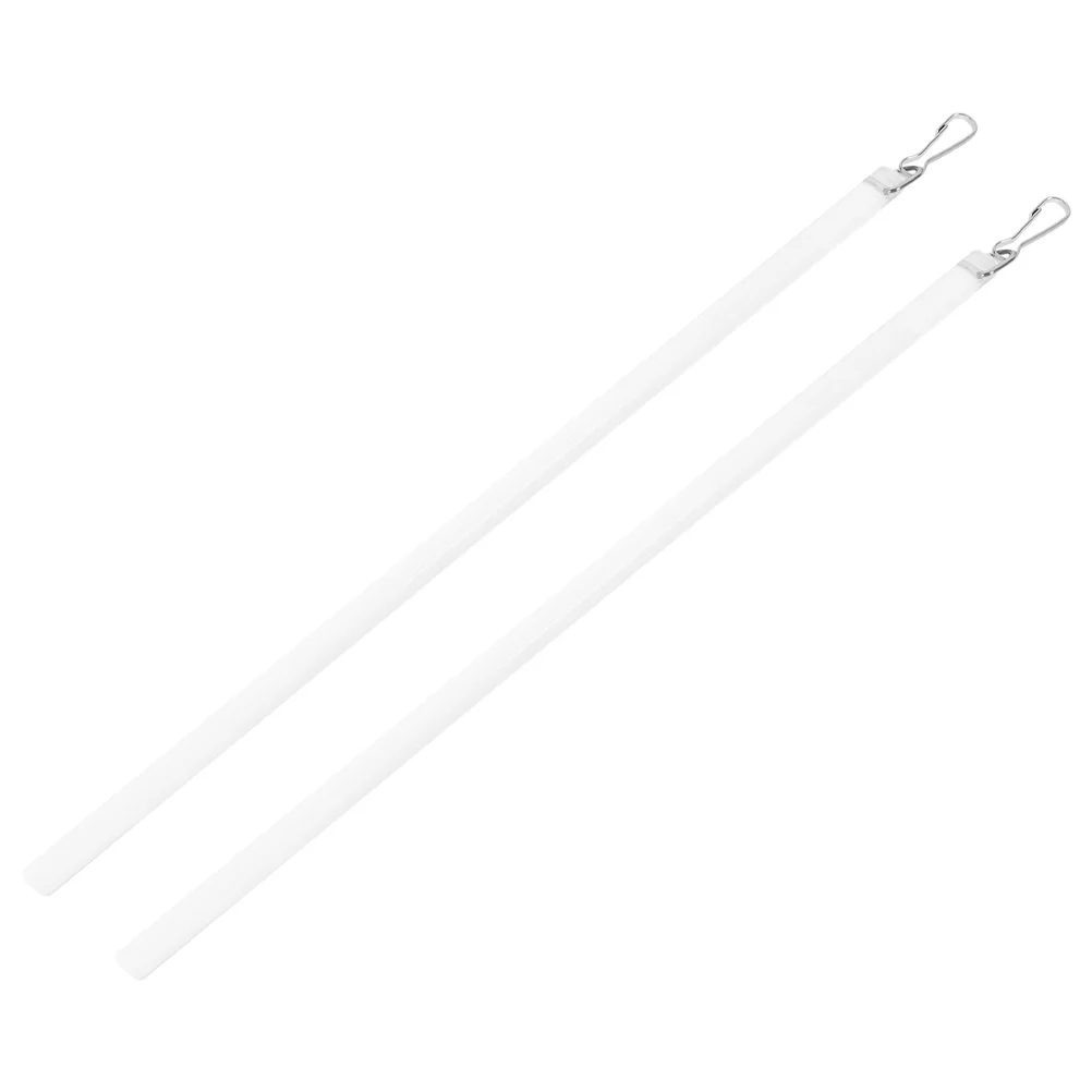 2 Pcs Blind Hook Rod with Decor Drapery Wands Shower Curtain Hooks Pull Vertical Blinds Opener Stick Puller