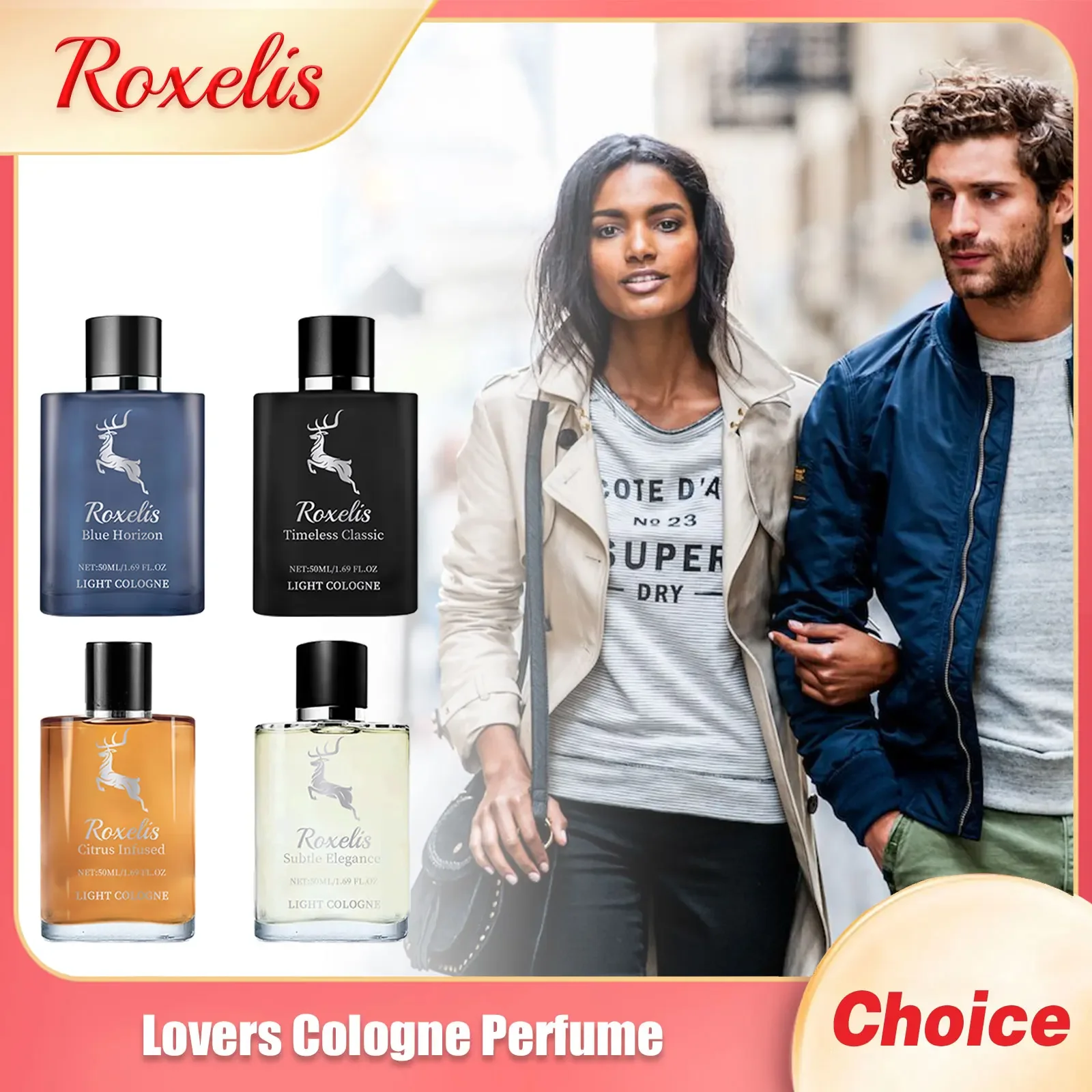 Roxelis Lovers Cologne Perfume Lasting Fragrance Floral Scent Improve Balminess Attracting Men Gift Adult Dating Flirting Perfum