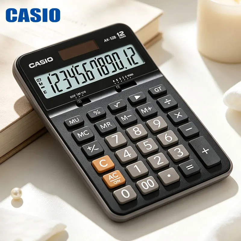 Casio AX-12B/120B DX-12B/120B fx-82ES PLUS Display profit margin computer HD wide screen counter cashier do account office tools