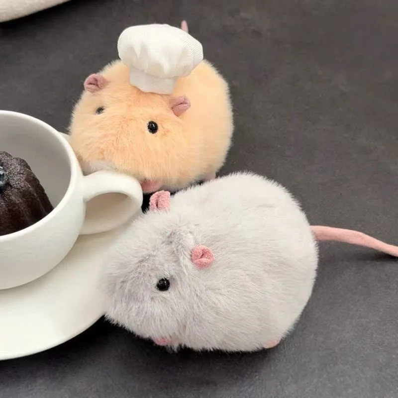 

The Cute Pet Chef Kawaii Mouse Plush Toy for the Tabletop a Soft and Cuddly Doll Is an Ideal Gift for Children's Birthday