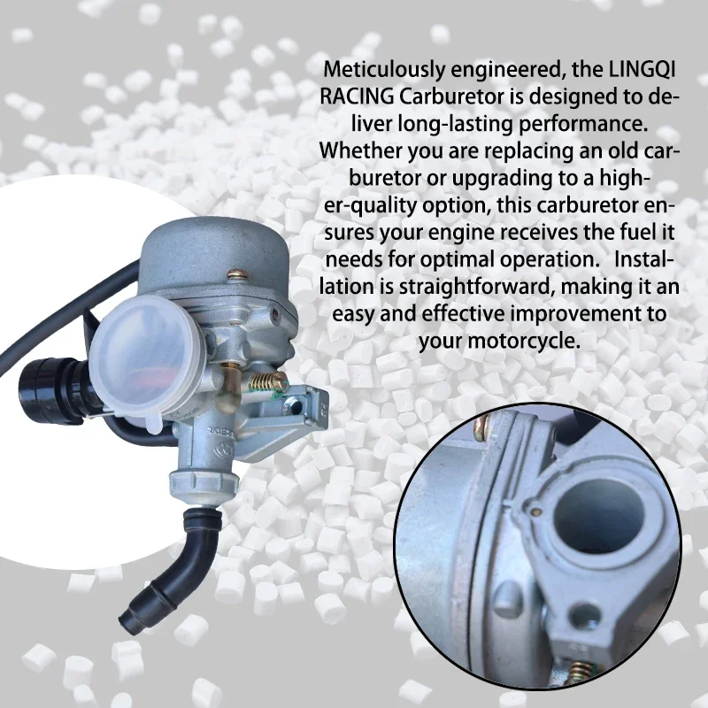 أدوات قطع غيار الدراجات النارية مكربن خنق يدوي 14.0 عالمي لـ 50cc إلى 125cc ATV نظام الوقود للدراجة الترابية ملحقات موتوكروس #4