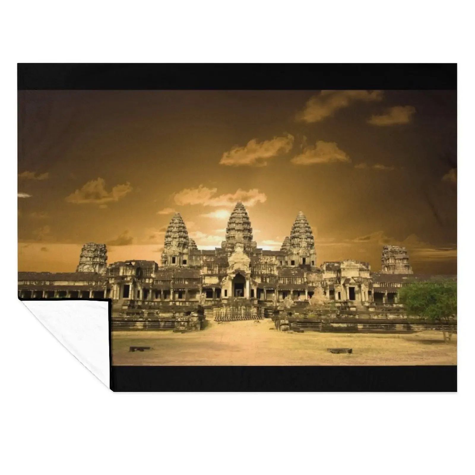 

Cambodian Temple - Angkor Wat Throw Blanket Stuffeds decorative Decorative Sofas halloween Blankets