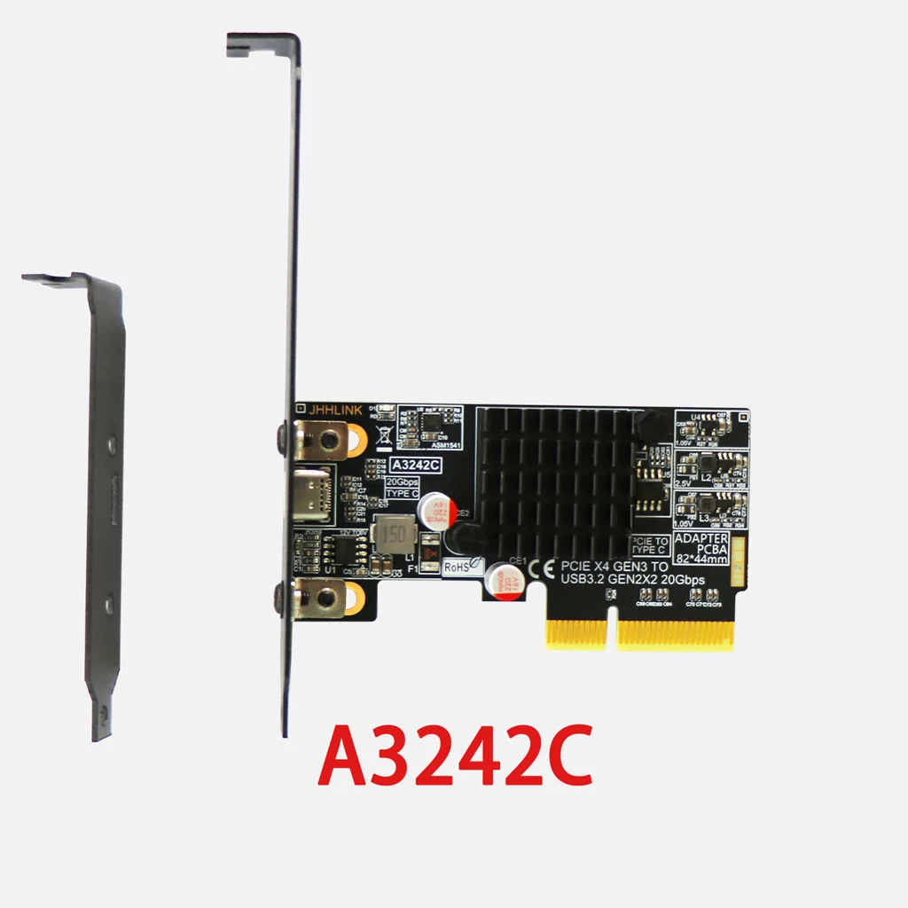 PCIe 3.0 X4 auf USB 3.2 Gen2x2 Typ-C-Erweiterungskarte, 20 Gbit/s-Adapter für externe NVMe-SSDs, kompatibel mit ATX- und SFF-Gehäusen. – Detail 11