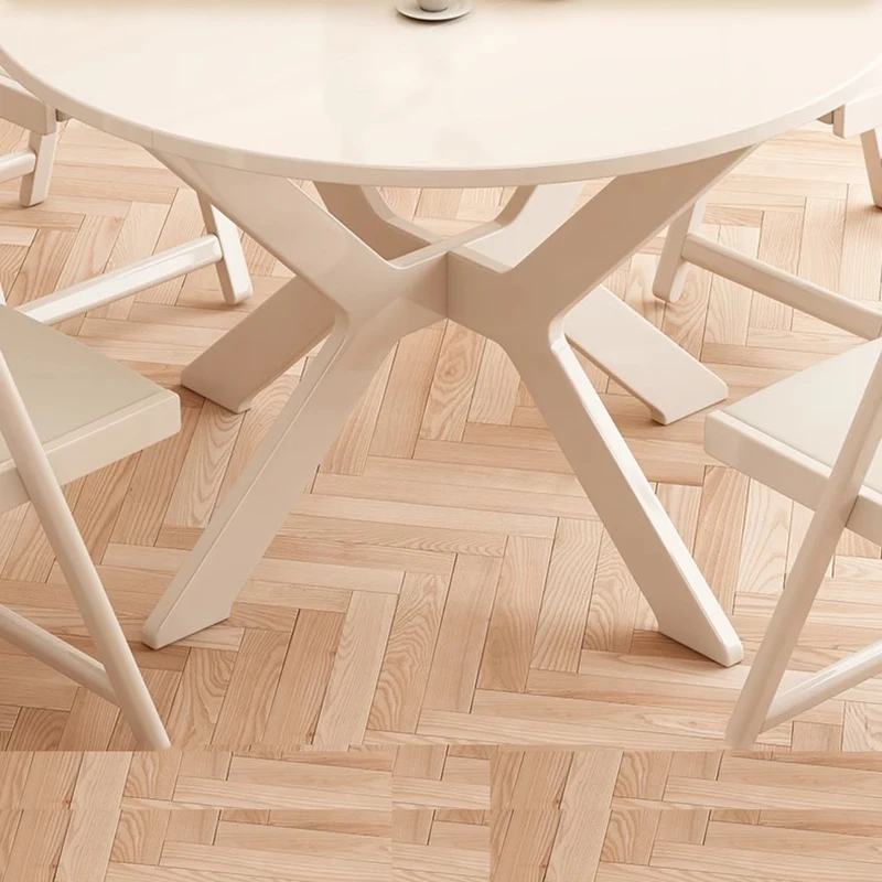 Rustic Round Dining Tables Unique Multifunctional Design Modern Dining Tables Space Saving Foldable Столы Обеденные Furnitures