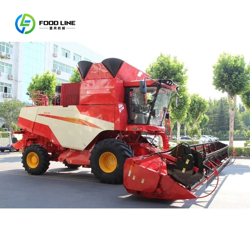 Customized Combine Harvester GK120Pro Super Large Wheeled Wheat Harvester Assisting Agricultural Development