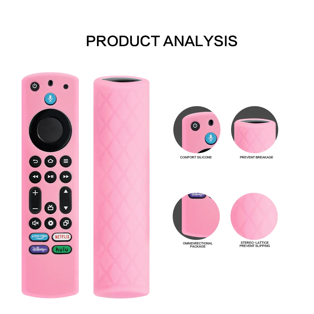 Silikon-Fernbedienungshülle für 2023 Fire TV Stick 4K Max 2. / Tanne TV Omni-Serie / FireTV 4-Serie Fernbedienung, leuchtet im Dunkeln – Detail 6