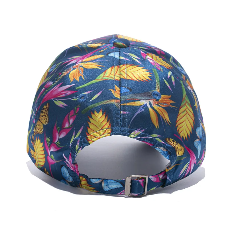 Japanese New Men\'s and Women\'s Summer Sun Hat Bird Flower Printing Simulation Silk Hat Outdoor Leisure Baseball Cap Casquette