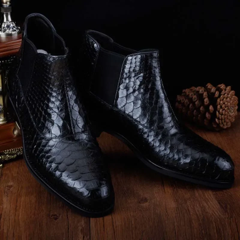 ourui true new arrival  business  Leather men shoes manual Men's boots