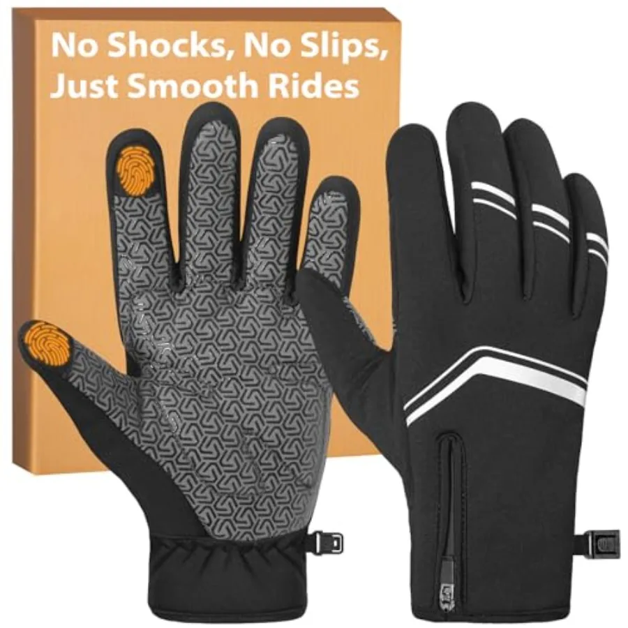 

Winter Cycling Gloves for Men and Women, Bike Gloves for Men Cycling, Warm Bicycle Glove for Riding Running Hiking