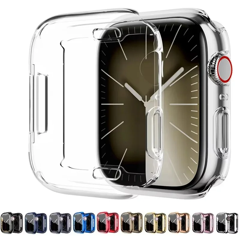 

Cover For Apple Watch Case 38mm 42mm 44mm 49mm 40mm 45mm 41mm Full Bumper Protective Case For iWatch 9 8 7 6 5 4 SE Ultra 3 2 1