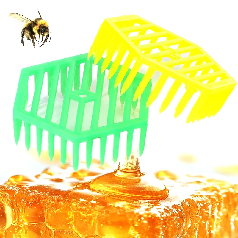 Queen Cage Hexagonal Needle Shaped King Trap Isolation Capture Queenbee Catcher Beekeeper Beekeeping tool Apiary Equipment 20Pcs