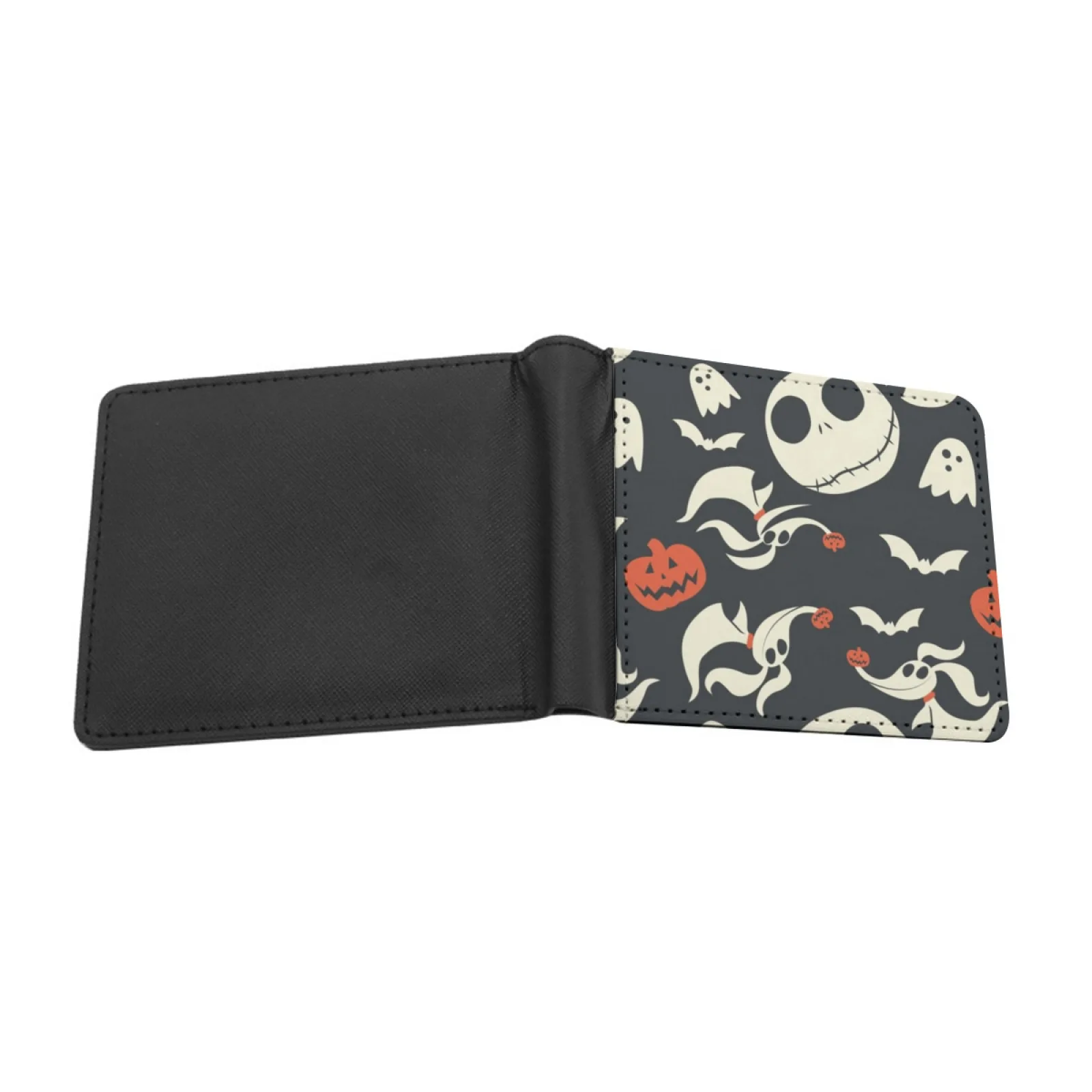 The Pumpkin King Short Men's Wallets Credit Card Holder Retro Wallet Male Pu Leather Wallet Nbc Jack Zero Personalized Print