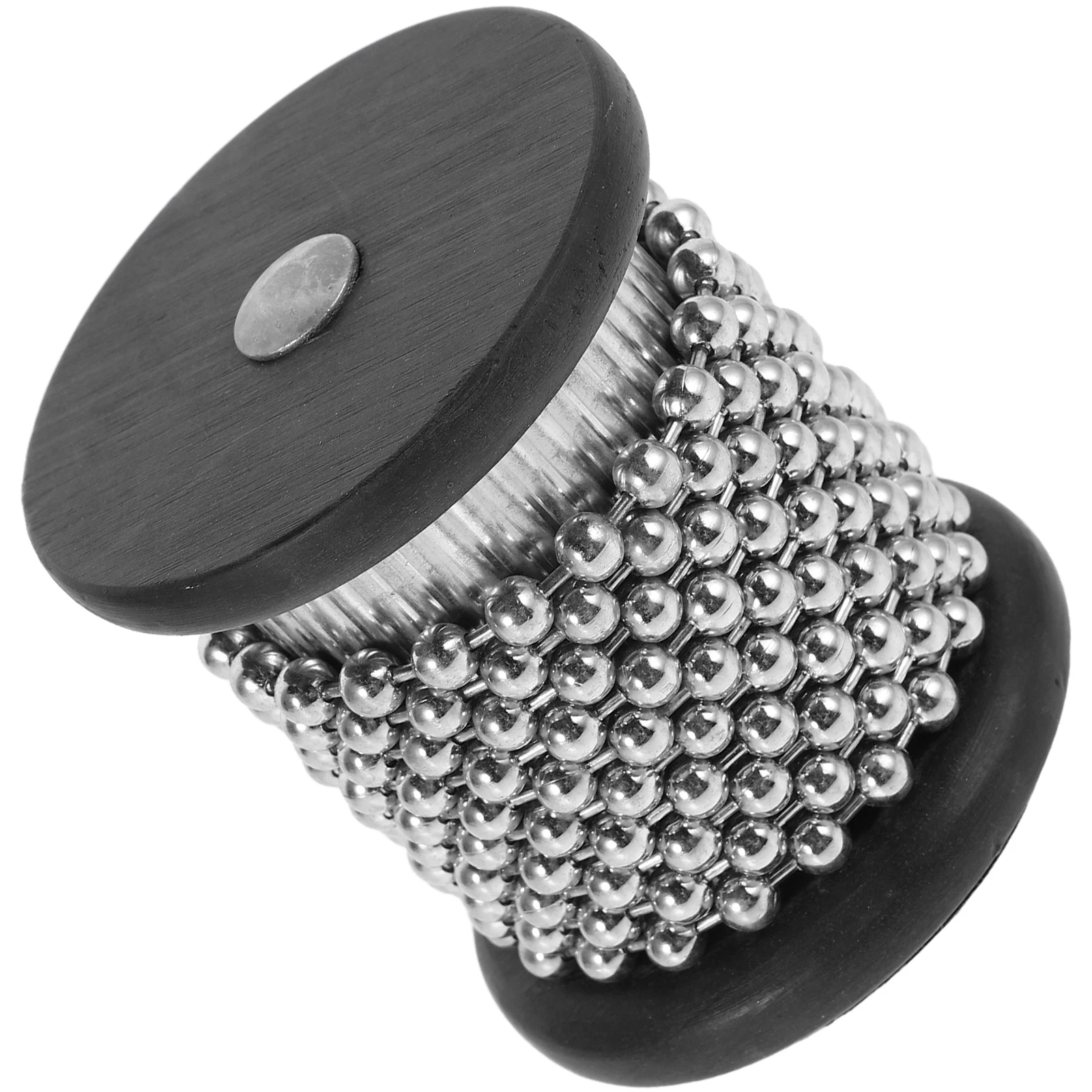 

Cabasa Musical Hand Percussion Black Metal Plastic Infant Musical Instruments Beads Kids Baby Toys Montessori Accessories