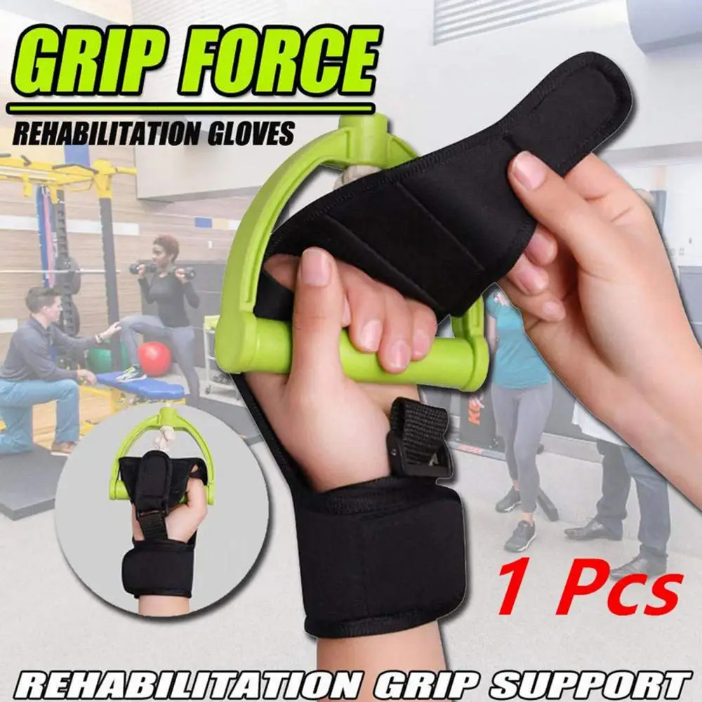 1Pc Finger Splint Brace Anti-slip Stroke Hemiplegia Hand Training Rehabilitation Auxiliary Gloves Finger Training Gloves Brace