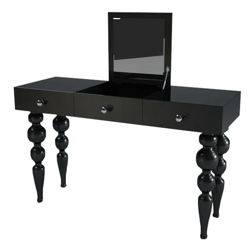 

Простой легкий роскошный комод для маленькой квартиры, зеркало из цельного дерева, ювелирный стол, комбинация столика для макияжа и стула для спальни