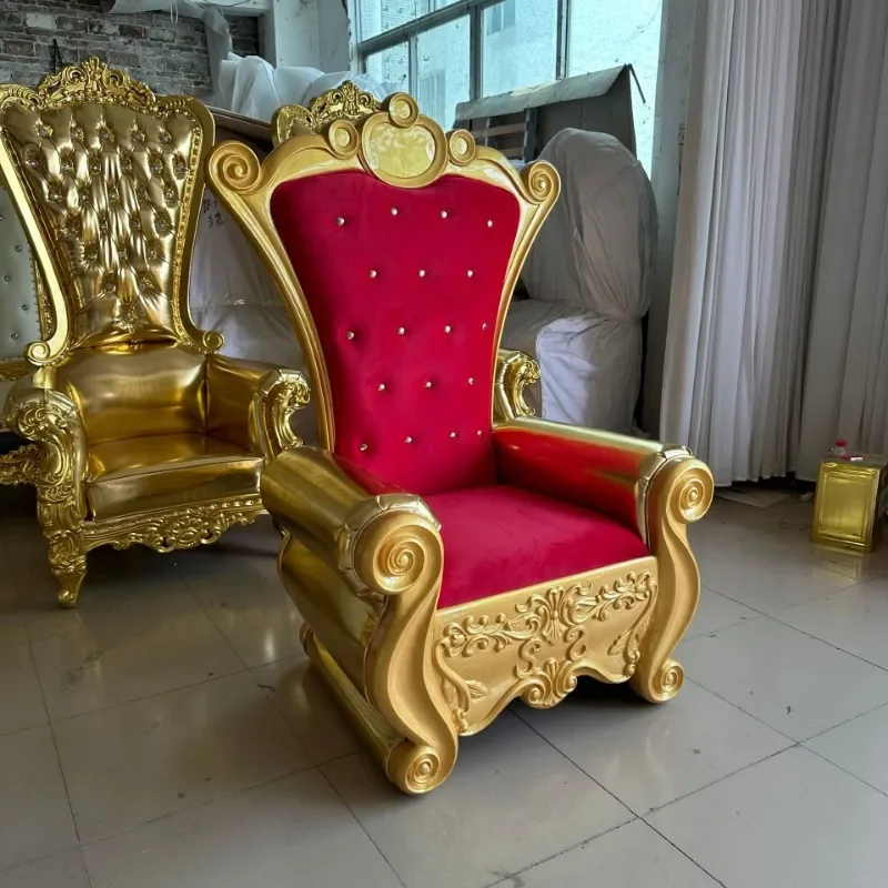 Customized factory direct sales cartoon solid wood leisure chair park outdoor garden decoration ornament chair king seat