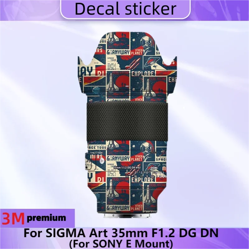 

For SIGMA Art 35mm F1.2 DG DN (For Sony E Mount) Lens Sticker Protective Skin Decal Film Anti-Scratch Protector Coat 35 f/1.2