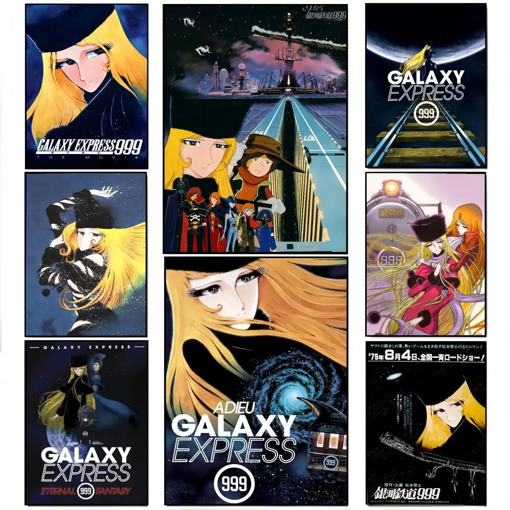 Anime G-Galaxy Express 999 Poster Wall decals, perfect for hallways, living rooms, and home decor