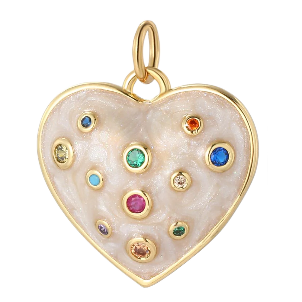 Bohemian hearts Charms Diy Earrings Bracelet Necklace Accessories Gold Color Charms for Jewelry Making Supplies Designer