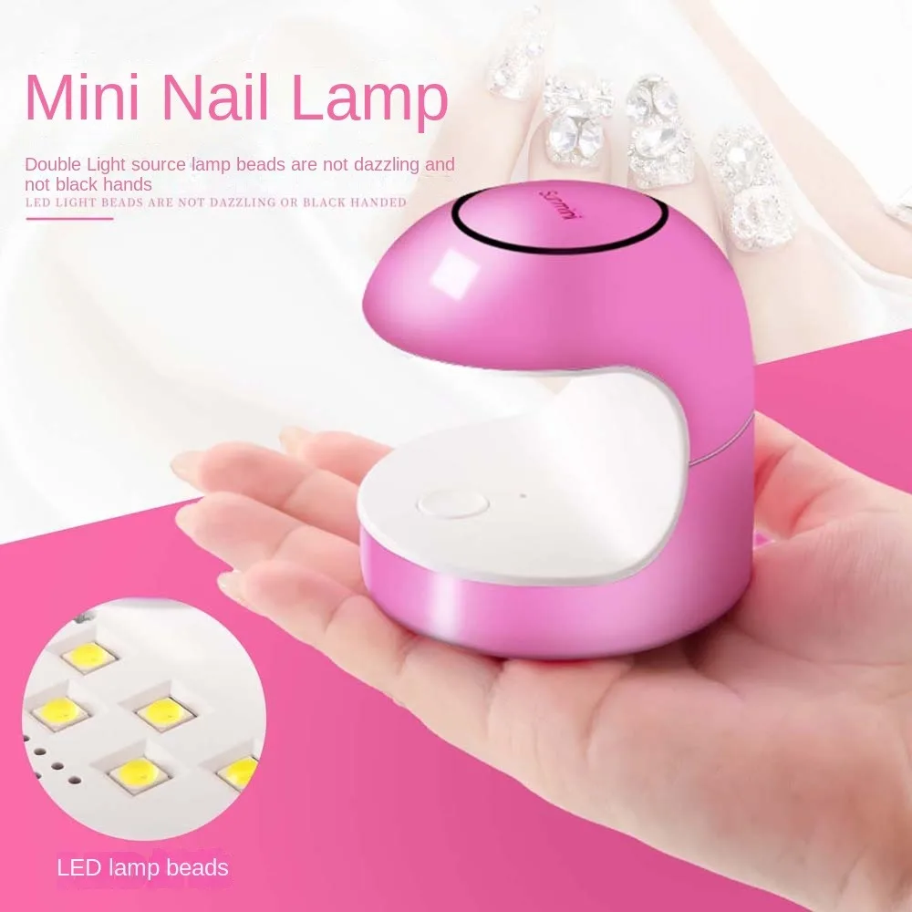 Nagel Fototherapie Nageldrooglamp Sneldrogend Uithardend UV LED Gel Polish Uitgeharde Mini Nageldrogers Manicure Gereedschap