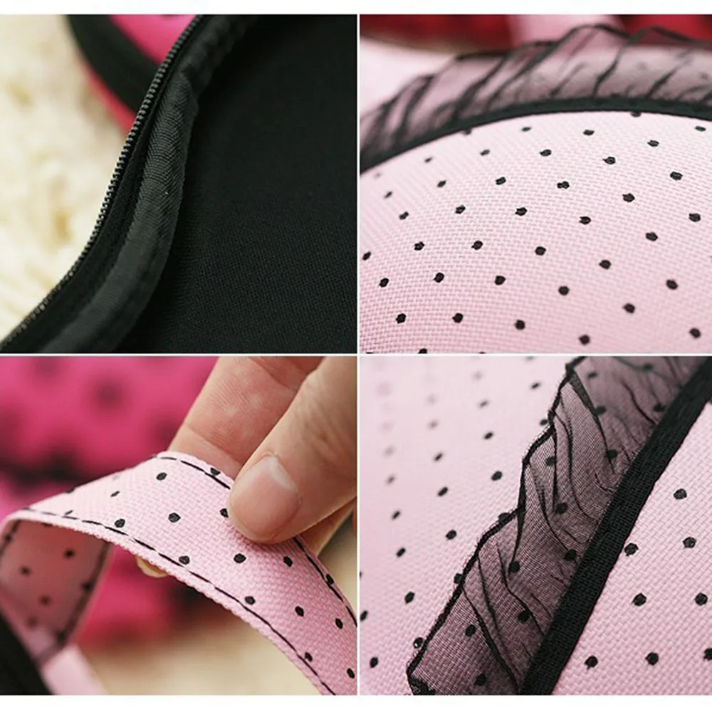 Hard Shell Bra Storage Box Portable Travel Lingerie Organizer Anti-deformation EVA Underwear Bag with Zipper and Handle image 5