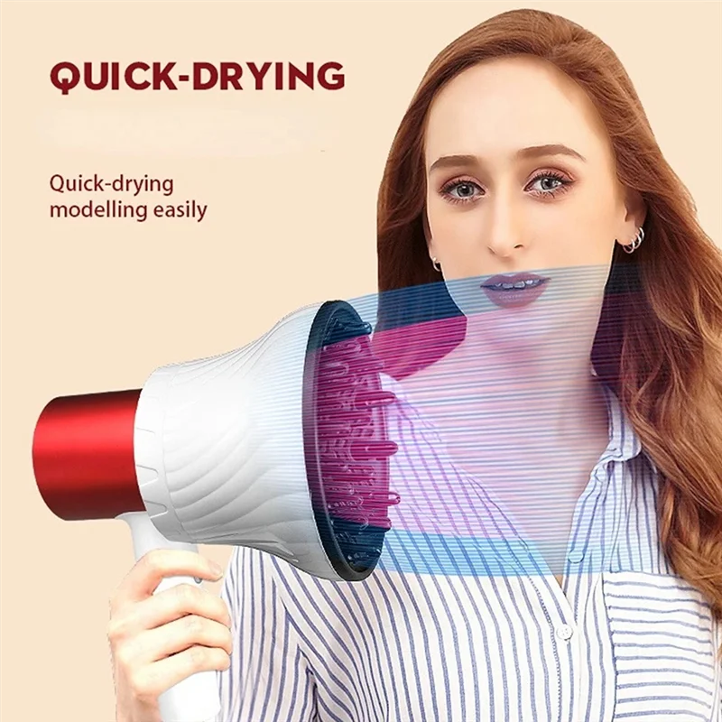 غطاء مجفف الشعر بواجهة عالمية A04V لغطاء صالون الشعر، غطاء رأس مجعد لتصفيف الشعر، بديل مجفف الشعر باللون الأبيض