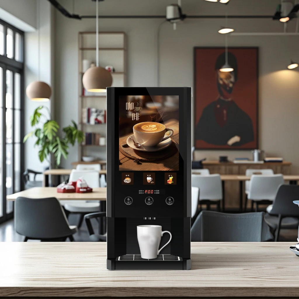 

Комбинированный высокотехнологичный торговый автомат для монет 3 в 1, торговый автомат с карточным платежным кофе