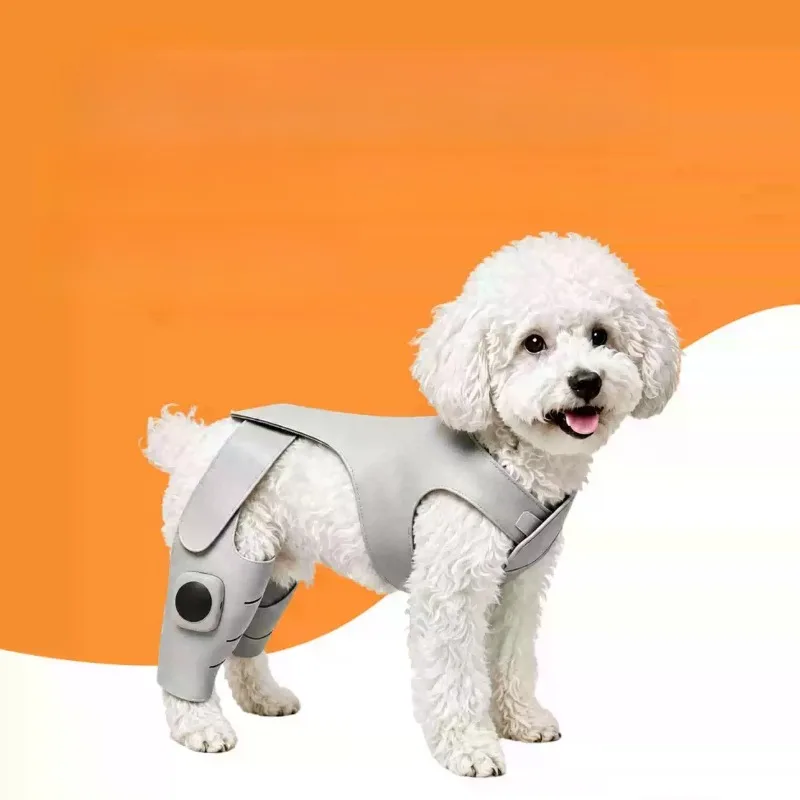 Pet Red Light Patella Therapy Brace, Wireless Wearable Chest‑Back Traction Support for Small Medium Dogs Cats Joint Care