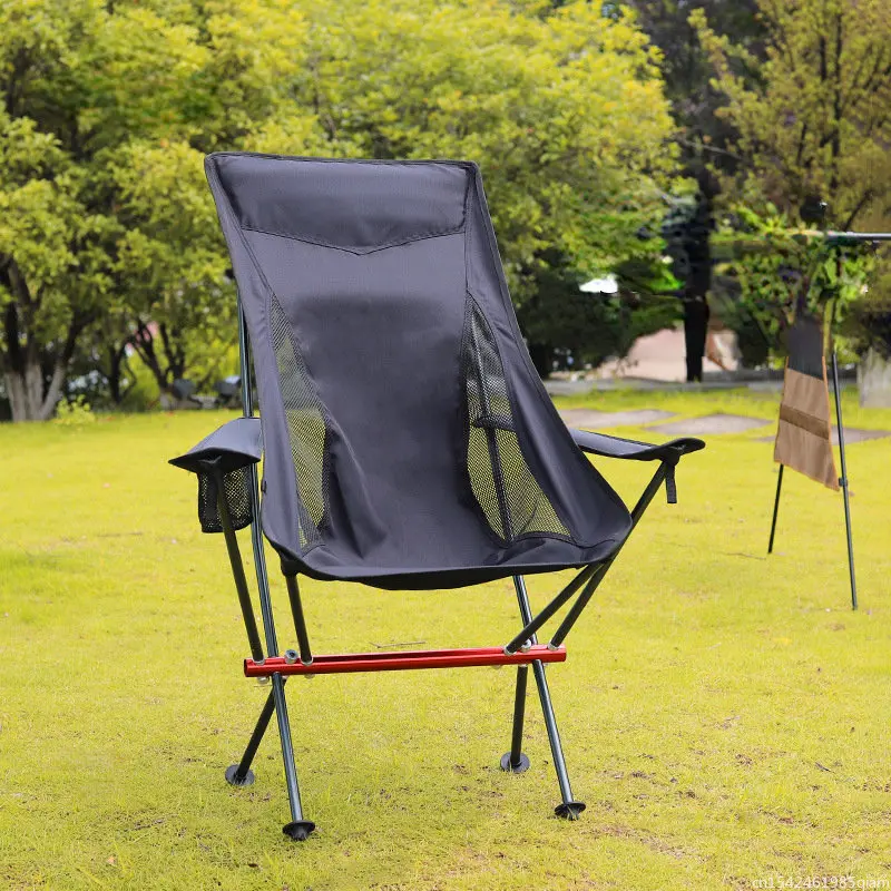 Outdoor Fishing Chair Portable Folding Lengthen Oxford Cloth Backrest Seat For Camping Picnic BBQ Beach Ultralight Armchair