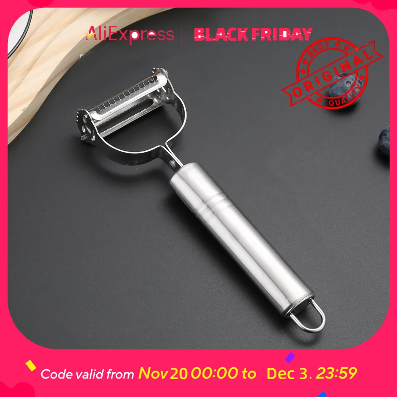 

3-in-1 Stainless Steel Peeler Set - Vegetable Peeler, Julienne Slicer, Grater for Kitchen, Dishwasher Safe (Silver)​