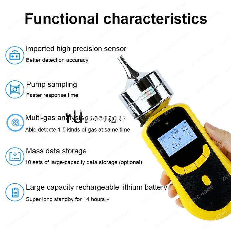 CE Marks 100%LEL gas H2 hydrogen gas purity analyzer hydrogen meter electric belt sander