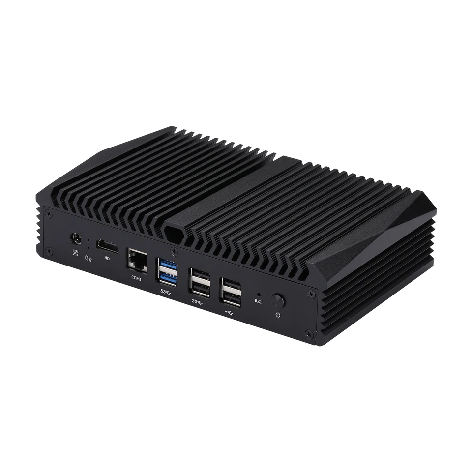 Qotom fanless mini pc core i3 i5 i7 q300ge com 8 lan gateway