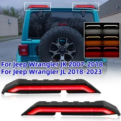 2Pcs/set Car Tail Lights Third Brake Light LED High Mount Brake Light For Jeep Wrangler JK 2007-2018/JL 2018-2023