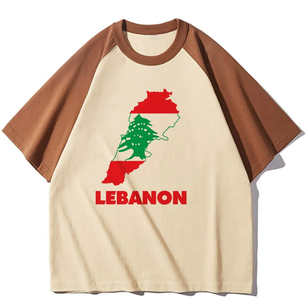 Lebanon t shirt women graphic trendy streetwear tshirt female funny Japanese clothing