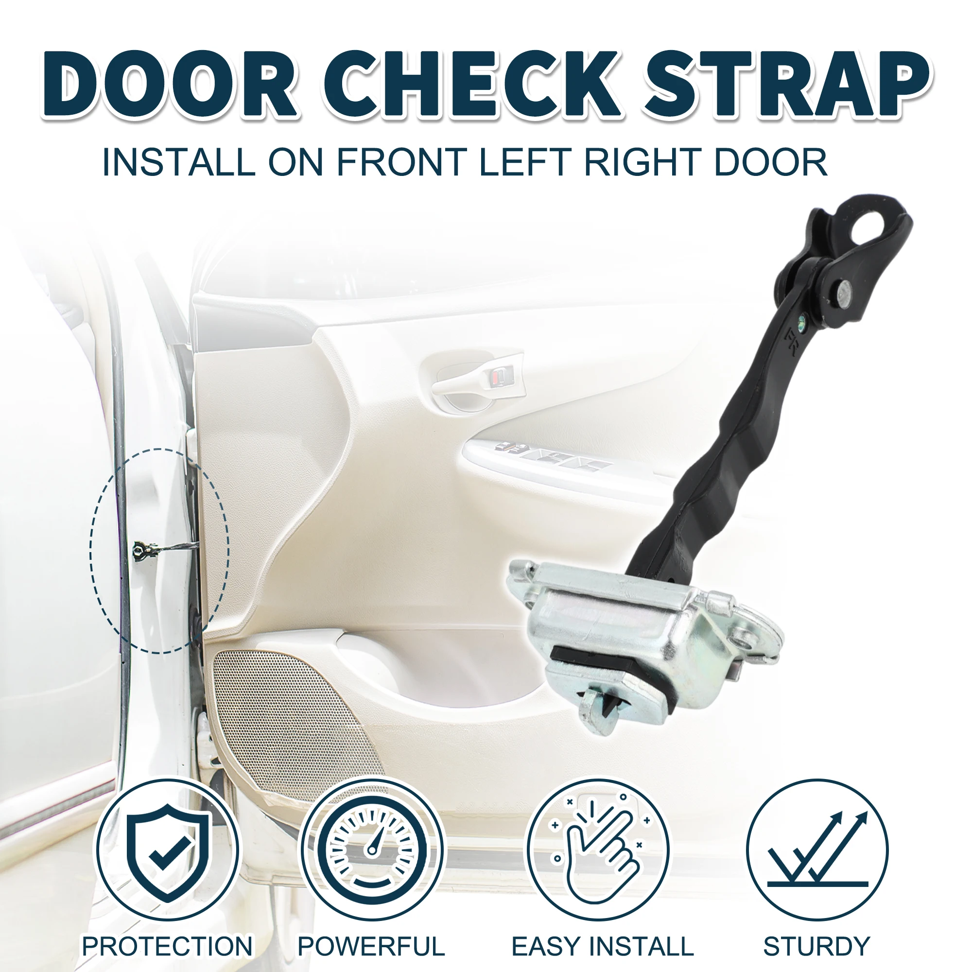 UXCELL Door Check Strap Stopper Limiter No.80430CD000 for Nissan 350Z 2003 for INFINITI G35 2003-2007