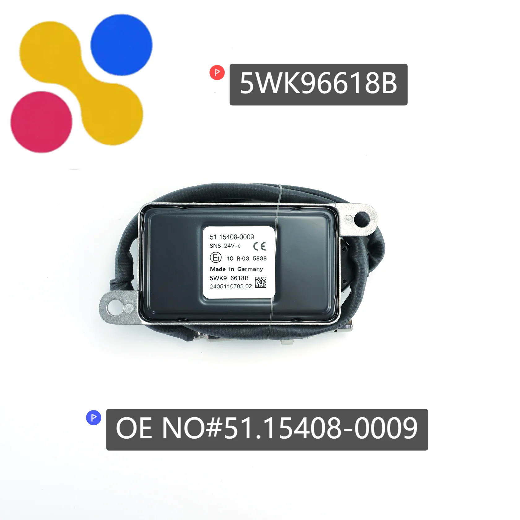 

5WK96618B 51154080009 51.15408-0009 New Nitrogen Oxygen NOx Sensor For Man TGM TGS TGX Truck 24V High Quality Car Spare Parts