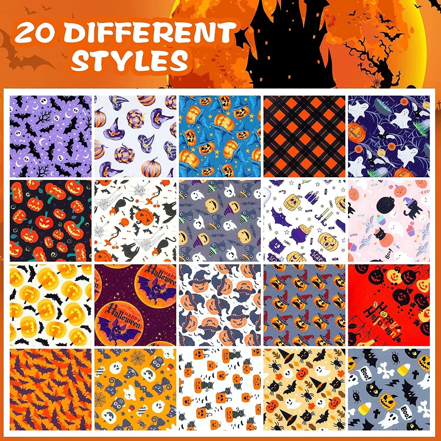20er Packungen Weihnachts-Hunde-Bandana, dreieckige Schals für Hunde, Thanksgiving, Halloween, Hunde-Lätzchen, Bandanas für Hunde-Accessoires – Detail 27
