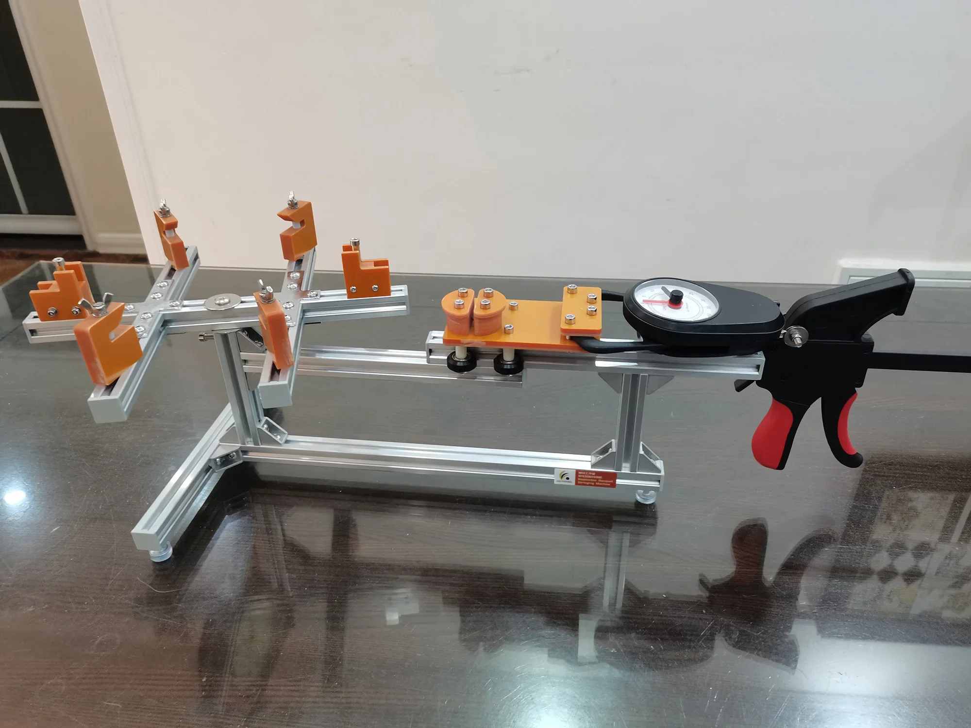 Household type, flat pull type, badminton racket, threading machine/wire pulling machine