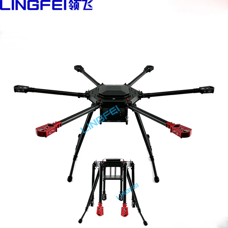 

LINGFEI 6 Axle Full 3K Carbon Fiber Aircraft Frame Folding Hexacopter 1000mm Airframe for DIY FPV RC Drone