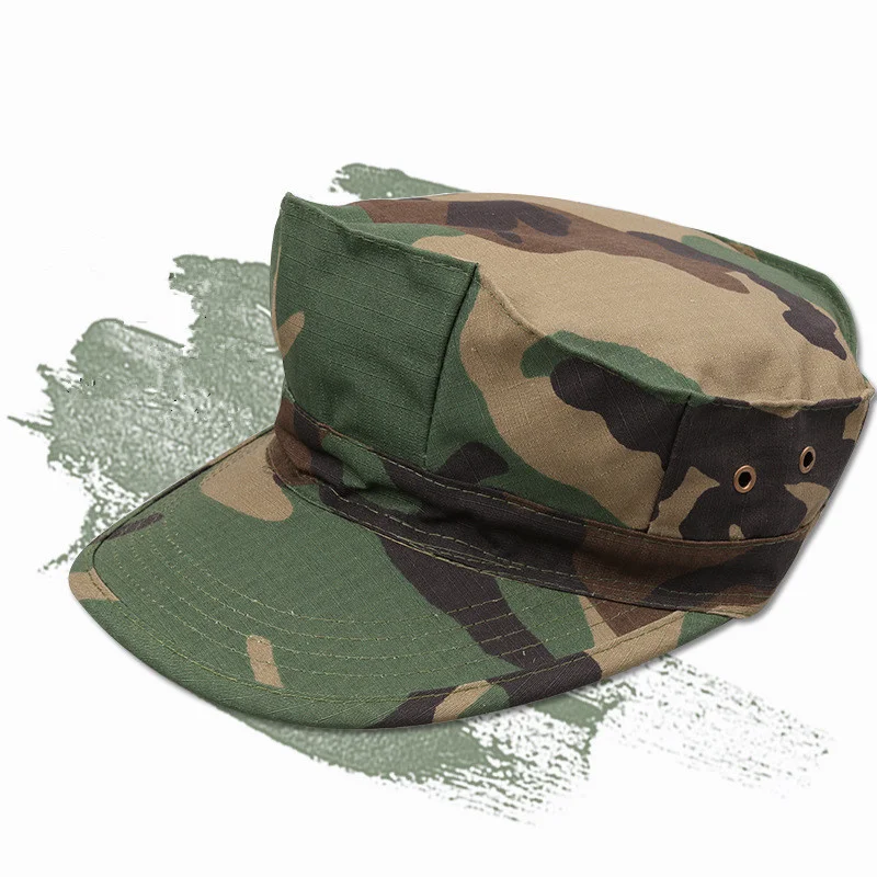 Men s Outdoor Climbing Hiking Sunscreen Round Octagonal Cap Army Tactical Military Patrol Sunshade Cotton Breathable Peaked Hat