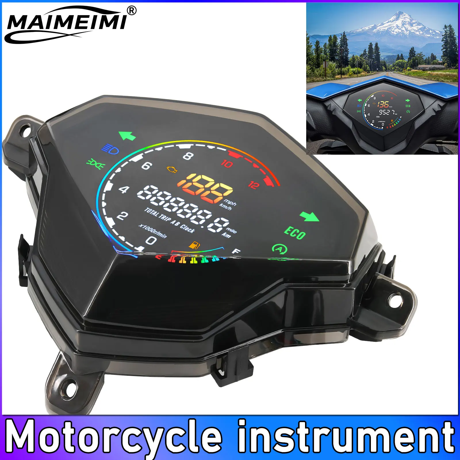 

Digital Instrument Motorcycle Speedometer RPM Meter Dashboard for YAMAHA Mio125 MIO I125 Mio110 Mio M3 METER DIGITAL Odometer