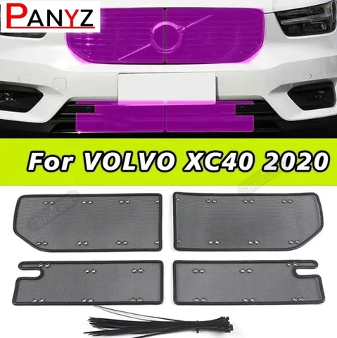 Middle Insect Screening Mesh Front Grille Net Anti-mosquito Dust Protection Cover Trim For VOLVO XC40 2020