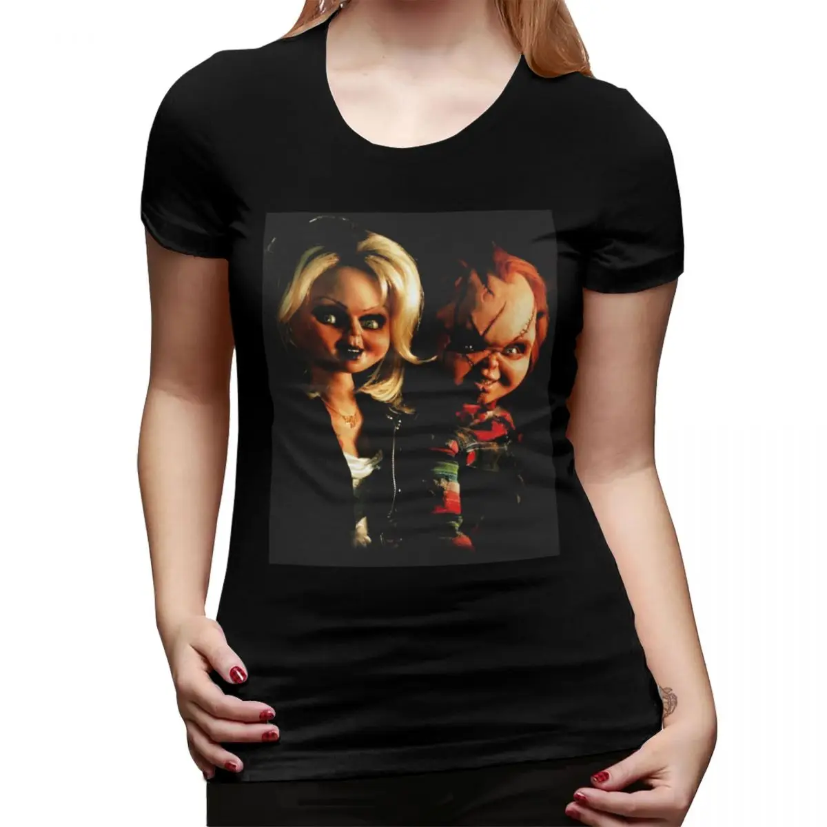 

Chucky See You In Hell T-Shirt for Women O-Neck Streetwear T Shirts Women's Tees Short Summer Clothes Tops