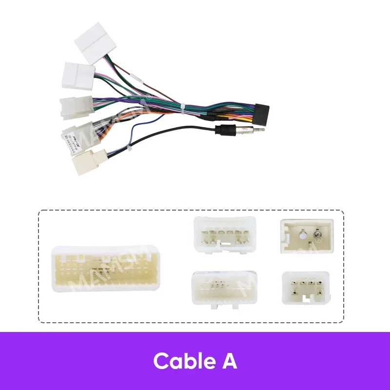 MAMSM For TOYOTA AURIS 2011 Car Radio Frame Panel Dash Mount Installation Car DVD Frame Kit Cable Harness Canbus Box Fascia Trim